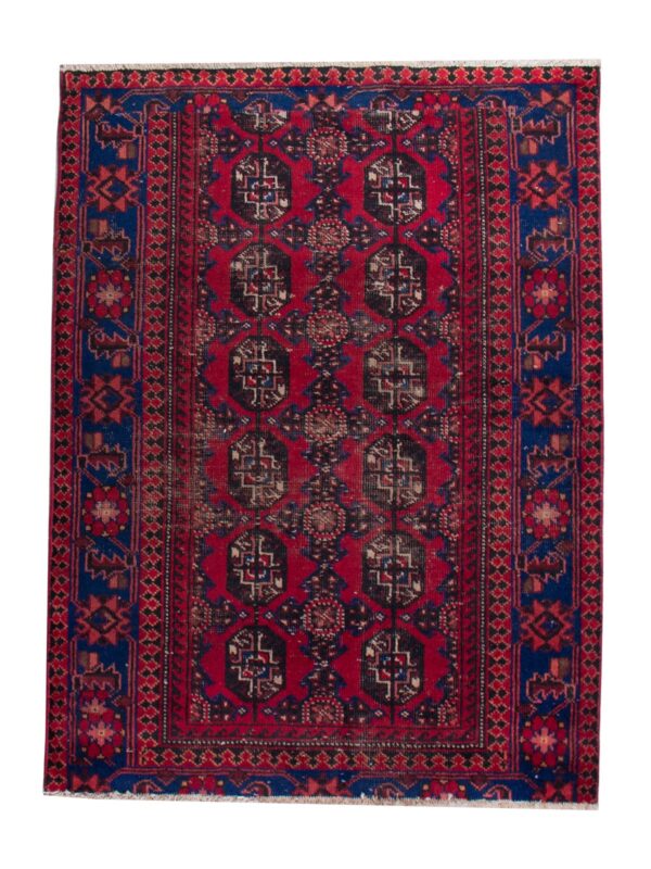 فرش دستبافت دوبَر یک و نیم متری 110×150بلوچ کد 040428